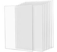 TAICHEUT 8 PCS A3 Acrylic Sheets, 29x42x0.2cm Clear Acrylic Sheet, Rectangle Plastic Sheets for Photo Frame, Painting, Display Board