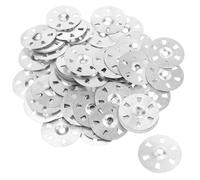 TAICHEUT 800 PCS Easy Fix Washers, 3.5 cm Galvanized Iron Fixing Washers with 6 Holes, Thermal Insulating Washer, Tile Backer Board Fixing Washer for Insulation Boards, Gypsum Boards