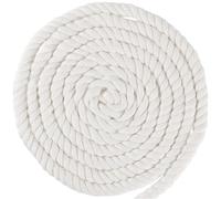 TAICHEUT Cotton Rope, 20mm x 10M White Thick 4 Strand Twisted Tug of War Rope Macrame Cord for Wall Hanging, Plant Hangers, Knotting, Gardening DIY Crafts