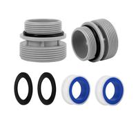 Taicols 4560 Pool Hose Adapter Set, 38 mm Pool Hose Adapter Conversion Kit, Pool Pump Hose Adapter with Seal, with Intex, Coleman Filter Pumps, Compatible with 40 mm to 1.5 Inch Hose