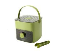 Taicols Small Ice Cube Machine, Ice Cube Maker, with 48 Grids, Ice Cube Tray, Ice Cube Maker with Drawer and Storage Container, Ice Cube Tray with Container, for Home Kitchen (Green)