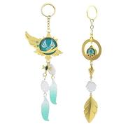 TaiCy Game Vision Keychain,Kunikuzushi and Venti Vision Keychain,Game Character Cosplay Keyring Pendant Accessories (keychain Venti)
