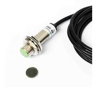 Taidacent 5 Pcs M12 Magnetic Proximity Sensor Hall Effect Proximity Switch Sensor NJK-5002C Hall Magnetic Proximity Switch (NPN Normally Closed)