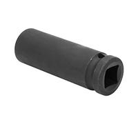 Taidda 1/2 Inch Drive 17mm 18mm 19mm Deep Impact Socket Heavy Duty Steel Black Satin Coating for Pneumatic Air Wrench or Manual Ratchet Wrench, Durable Practical Long Service Life for Automotive