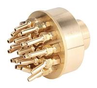 Taidda 1.5" Brass Fountain Nozzle Sprinkler for Pond Pool G1-1/2 - Adjustable Spray for Beautiful Effects - Easy Installation for Fountains and Ponds