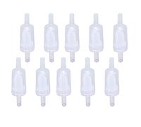 Taidda 10 Pcs Durable 4mm PP Air Pump Aquarium Check Valve for Fish Tank, One Way Water Stop Check Valve for Aquarium, Food and Beverage (4mm white)