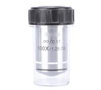 Taidda 100X Microscope Objective Lens, Plan Objective Lens with Low and High Magnification, 20.2mm Interface Design, for Biological Microscopes, Cytology and Microbiology Observing
