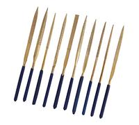 Taidda 10pcs Coated Diamond Needle Files Set for Precision Grinding Repair Tools Material: Diamond Color: Blue + Gold Length: 5.51inch for DIY Crafters