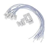 Taidda 10pcs Wired Door Window Sensor Magnetic Switch Alarm NC Normally Closed for Home Security System with 15mm Working Distance No Power Needed