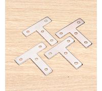 Taidda 20Pcs Durable Aluminium Profiles Connection Plate Carbon Steel Fasteners 2020 for LCD Display Brackets and Assembly Line Series, 20T Plate for Industrial Aluminum Corner Reinforcement (20T