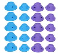 Taidda 20pcs Mushroom Hair Curler Silicone Hair Style Curlers for Beautiful Curls Easy Operation for End-Showed Coils Home Travel