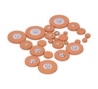 Taidda 25Pcs Soft Sheepskin Saxophone Pads with Metal Resonators, Ideal for Solving Air Leakage Issues, Great for Professional Musicians (alto saxophone)