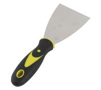 Taidda 3D Print Removal Tool Premium Stainless Steel Spatula with Ergonomic Rubber Handle for Safe and Easy Operation Ideal for 3D Printing Hobbyists Black 1 Piece