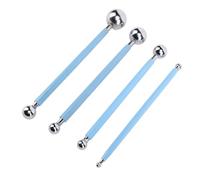 Taidda 4Pcs Metal Ball Stylus, Dotting Tool Set, Double End Design 8 Sizes Tool with Versatile Use, Ideal for Cake Decorating, Clay Pottery & Sculpting