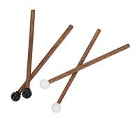 Taidda 4Pcs Steel Tongue Drum Mallets Rubber Hammer Head Wenge Handle Percussion Sticks Musical Instrument Accessories Drum Stick Percussion Mallets for Child Drummers Practitioners