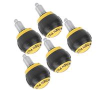 Taidda 50x45mm Fitness Pop Pull Pin Knob Thread Synthetic Cardboard Handle, Pack of 5 for Gym Equipment (Black Yellow)