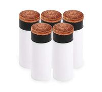 Taidda 5Pcs Pool Cue Tips, Billiard Cue Ferrules, Screw On Replacement Tips with 12MM 13MM Outer Diameter & Prime Polystyrene Construction, Ideal for Stick (12mm & 5pcs)