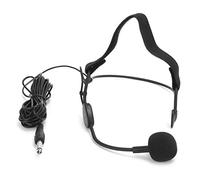 Taidda 6.35MM Jack Dynamic Headset Microphone for WH20TQG Guitar, Anti-Noise Directional Earhook Microphone for Singing PC KTV, 5m Cable, ABS Material