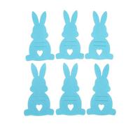 Taidda 6 Pcs Easter Bunny Money Holder, Cute Felt Bunny Money for Cash or Small Bills, with Light Blue Color, for Kids Adults Easter Party Decoration Gift