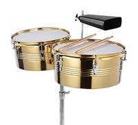 Taidda 7" Black Metal Cowbell Cattle Bell Percussion Instrument for Salsa Music Enthusiasts Iron (7in)