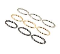 Taidda 9Pcs Durable Spring Ring Buckle Set for DIY Accessories, Multifunctional Bag Chain Hardware for Key Chains, Backpacks, and More, Anti- 0-Shaped Ring Buckle for Outdoor Equipment, 3 Colors