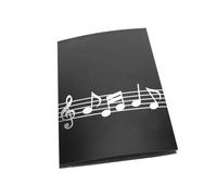 Taidda A4 Piano Music Folder Durable ABS Material 6 Pages Sheet Music Score for Students and Lovers