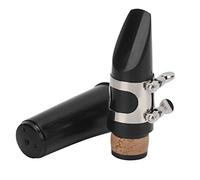 Taidda ABS Clarinet Mouthpiece Kit Smooth Texture Complete Accessories Musical Instrument Accessories (Black)