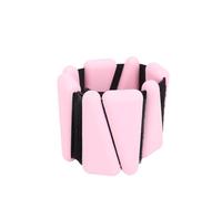 Taidda Adjustable Wrist Weighted Bracelet for Fitness, Comfortable Silicone Wrist and Ankle Weight for Yoga, Pilates, 2 X Weights for Women (Pink)
