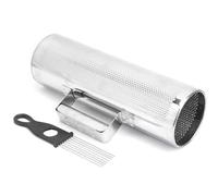 Taidda Aluminum Guiro Shaker with Scraper Rustling Sound Music Teaching Aids for Party Performances 4x12in Type A, Silver Aluminum
