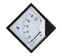 Taidda Analog Panel Ammeter Pointer Current Meter Durable for Industry 100A/5A Material ABS Suitable for Industrial and Mining Enterprises