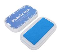 Taidda Art Supply Painting Accessory Stamp Ink Pad Bright Clear Pattern Stamp Pad for Vintage Scrapbook, Orange Yellow Dark Red Spring Green Cyan Ink, Safe and Non-, 1PCS, for Paper Cloth Wood (#7)