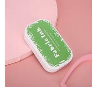 Taidda Art Supply Painting Accessory Stamp Ink Pad Bright Clear Pattern Stamp Pad for Vintage Scrapbook, Orange Yellow Dark Red Spring Green Cyan Ink, Safe and Non-, 1PCS, for Paper Cloth Wood (#9)