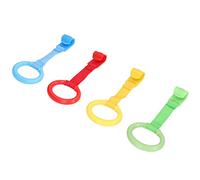 Taidda Baby Pull Up Rings Ergonomic Design Safe Practical for Walking Assistant, 4pcs Plastic Material Playpen & Toddler