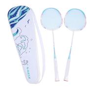 Taidda Badminton Racket Set, High Strength Carbon Composite Material with Sturdy Frame and Comfortable Grip, Expanded Sweet Spot for Improved Hitting Efficiency, Includes Spacious Bag