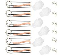 Taidda Billiards Table Empire Rail, 6pcs Standard Snooker Billiard Table Replacement Solid Empire Rail with Net Pockets Set