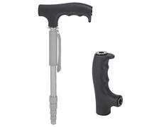 Taidda Black Lightweight Plastic Monopod Handle Grip for Pole Photography Equipment, 3/8 Screw Interface, for Hiking and Climbing