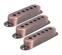 Taidda Brass Durable Single Pickup Cover for ST SQ Electric Guitar, Easy Install and Remove, 48mm/50mm/52mm Musical Instrument Accessories for Musicians (Purple Bronze)