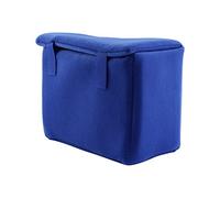 Taidda Camera Bag Insert Shockproof Velvet Partition Padded Protector Case for SLR DSLR, Compact Size for Laptop Backpack Trolley Bag, Nylon & Velvet, Black/Dark Blue/Orange 9.4" X 4.7" X 7" (Blue)