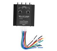 Taidda Car Audio Impedance Converter High to Low Line Filter for Amplifier Subwoofer Vehicle Speaker Fast Heat Dissipation 4 Channel Impedance Converter for Car Stereo for CD VCD DVD