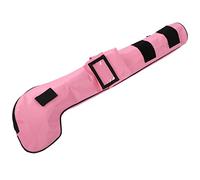 Taidda Children Portable Waterproof Nylon Club Bag, Durable Folding Ball Bag for Outdoor Practice, 3 Clubs for Kids, Blue/Pink/Orange, 32.28x3.74inch (Pink)