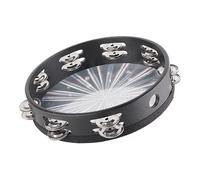 Taidda Clear Sound Tambourine with Double Row 16 Pairs Jingles - for Friends and Family - Safe ABS Material (Flower)