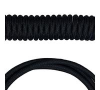 Taidda Coiled Keyboard Cable, Coiled Usb C Cable Pro Custom Usb C Double Sleeved Mechanical Keyboard Cabl For For Gaming (All Black)