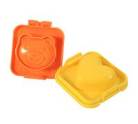 Taidda Colorful Cartoon Eggs DIY Mold Set, 6 Pcs, Bear, Fish, Car, Star, Love Heart Shape, Made of Durable PP Plastic, Easy-to-Use and, for Sweet Family Cooking Time