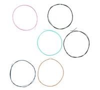 Taidda Colorful Durable Classical Guitar Strings Set 6Pcs Normal Tension Alloy Nylon for Bright Tone for Guitar Enthusiasts Nylon Alloy As Pictures 13g 6Pcs/Set Applicable scene: Classical Players