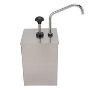 Taidda Condiment Pump Dispenser Station Stainless Steel Easy to 4L Sauce Dispenser Pump for Cafeteria Buffet
