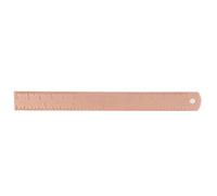Taidda Copper Straight Ruler Delicate Compact Drawing Tool for Easy Measuring Works for Office and School Use 5.67", 1.34oz (Length 15CM, thickness 1.5mm)