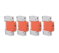 Taidda DIN Rail Mounting Protective Device with Visible Window for Easy Wiring, 4Pcs 1P Arrester Protector for Home Use (Imax: 40kA)