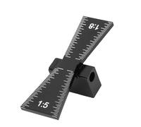 Taidda Dovetail Marker Sturdy Aluminum Alloy Woodworking Tool for Precise Dovetail Slope Marking Wood Joints for Carpenter, 1:5 1:8, Suitable for Cork, Hardwood