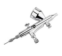 Taidda Dual Action Airbrush Kit Fine Coarse Texture Control for Cake Nail Model 0.2mm/0.3mm/0.5mm Needle Art Spray Gun for Paint Art Spray