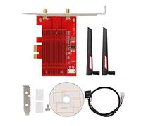 Taidda Dual-band Network Card, Wireless Network Card Stable Dual-band Network Card for intels AX200 Bluetooth 5.0 PCI-E Desktop Wireless Network Card with 8DBi Antenna